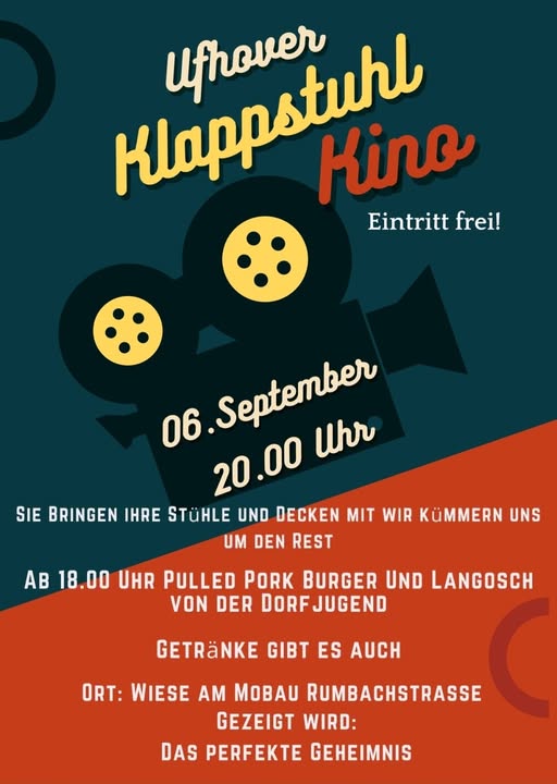 Klappstuhl Kino