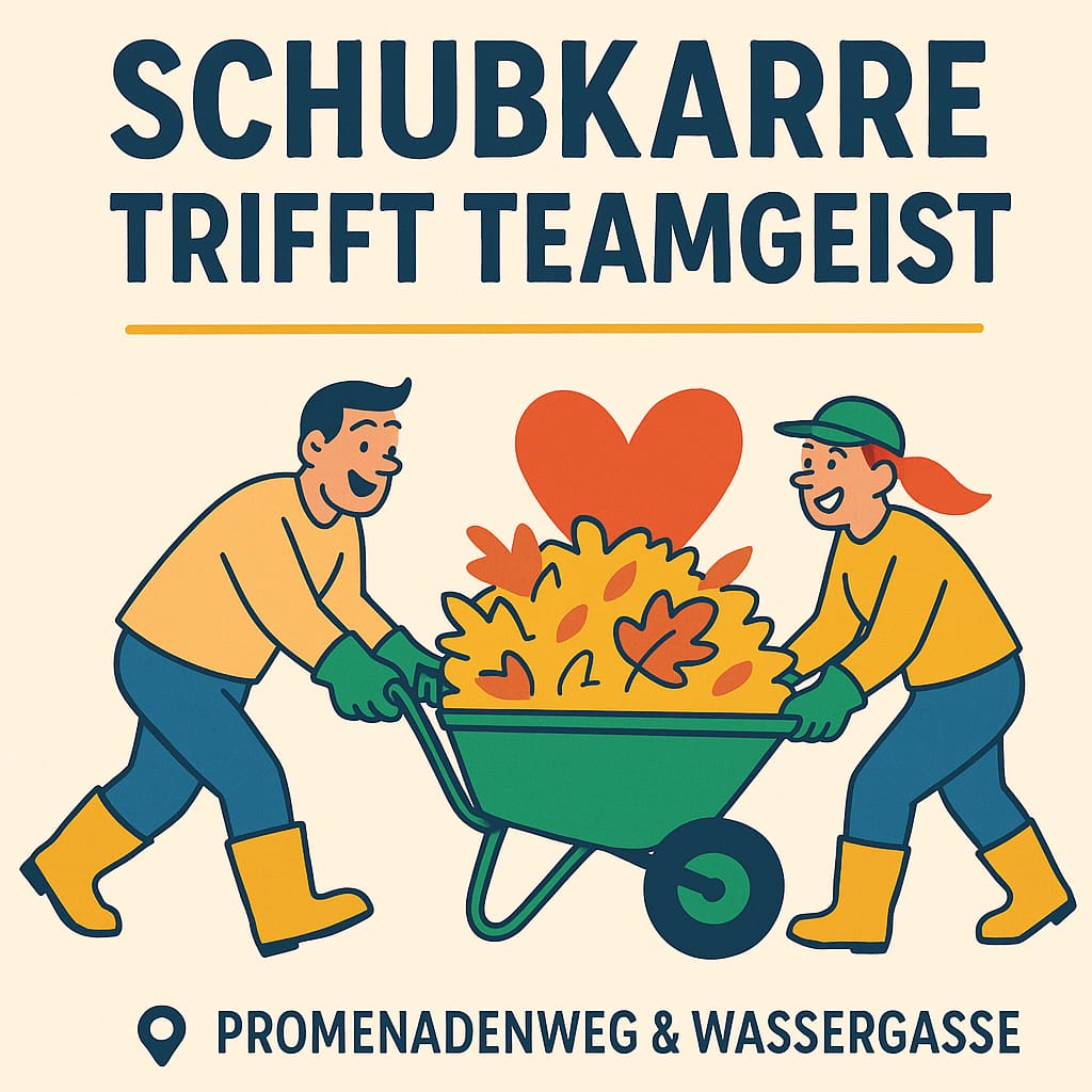 Herbstputzaktion 2025 - Schubkarre trifft Teamgeis