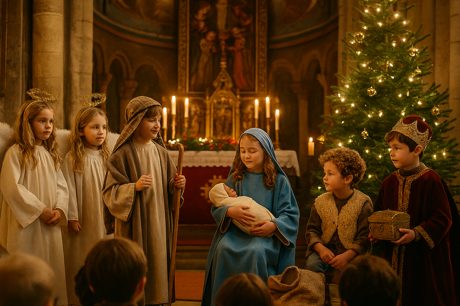 lebendiger Adventskalender 2025 - Gottesdienst mit Krippenspiel