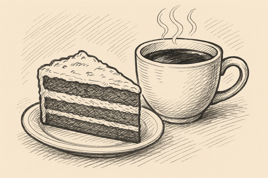 Kaffeetrinken der Jubilare