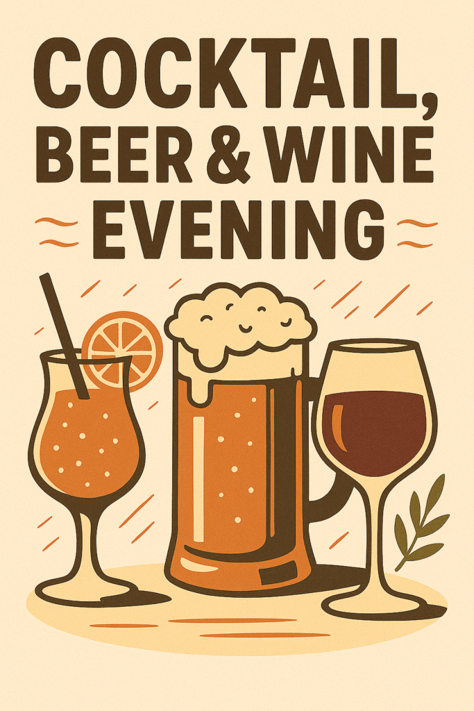 Coktail Bier und Weinabend